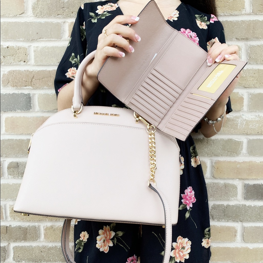 Michael Kors Satchel Pink Wallet Bundle - Picture 2 of 6